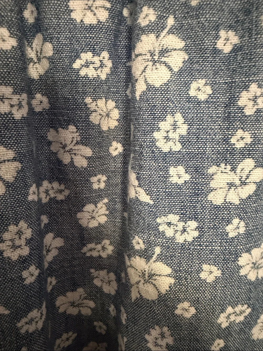 J. Crew Dusty Blue Floral Wrap-Style Dress